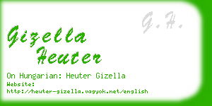 gizella heuter business card